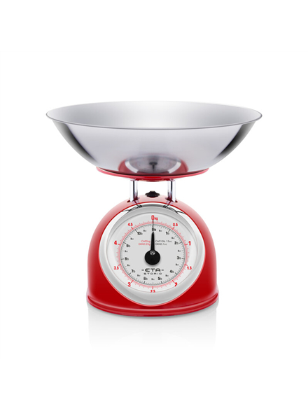 ETA | Kitchen scale | ETA577790030 Storio | Maximum weight (capacity) 5 kg | Graduation 25 g | Red 2 ETA | Kitchen scale | ETA577790030 Storio | Maximum weight (capacity) 5 kg | Graduation 25 g | Red 2