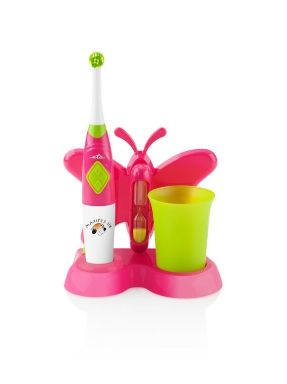 ETA | Toothbrush with water cup and holder | Sonetic  ETA129490070 | Battery operated | For kids | Number of brush heads included 2 | Number of teeth brushing modes 2 | Pink 1