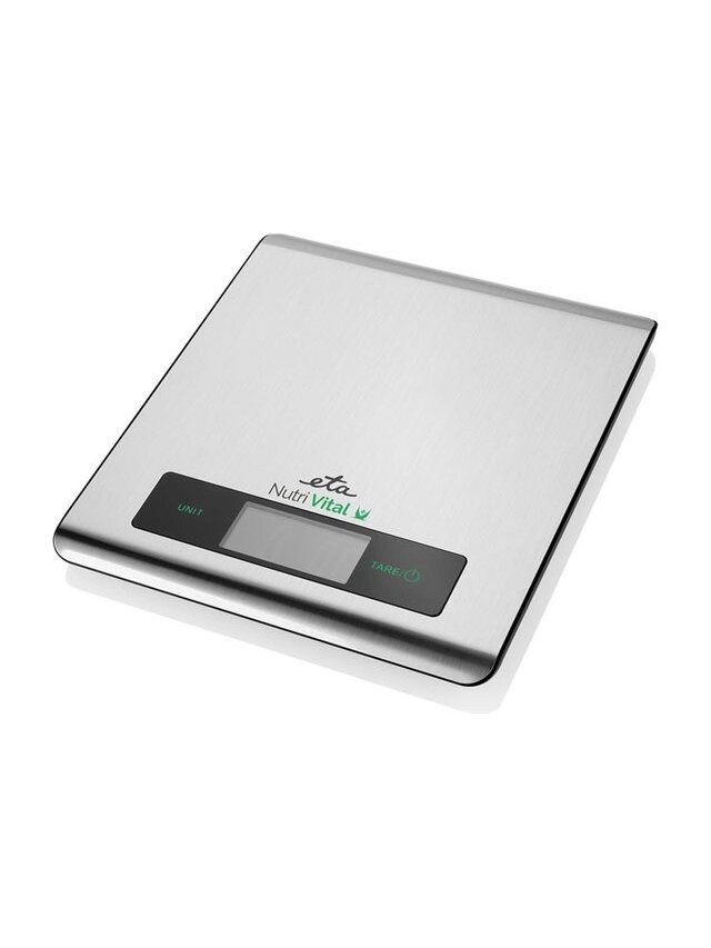 ETA | Kitchen scales with smart application | Nutri Vital | Maximum weight (capacity) 5 kg | Graduation 1 g | Display type LCD | Silver