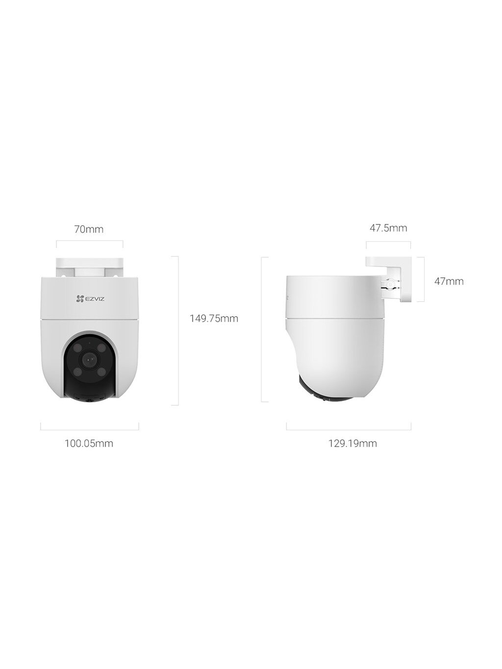 EZVIZ | CS-H8C 4G | Turret | 3 MP | 4mm | IP65 | H.265/H.264 | Micro SD, Max. 512GB 2 EZVIZ | CS-H8C 4G | Turret | 3 MP | 4mm | IP65 | H.265/H.264 | Micro SD, Max. 512GB 2
