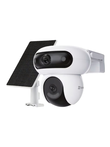 EZVIZ Battery-Powered PT IP Camera with Solar Panel Kit | CS-HB90x/SP | 4+4 MP | 2.8mm/6mm | IP65 | H.264/H.265 | Micro SD, Max. 512 GB EZVIZ Battery-Powered PT IP Camera with Solar Panel Kit | CS-HB90x/SP | 4+4 MP | 2.8mm/6mm | IP65 | H.264/H.265 | Micro SD, Max. 512 GB