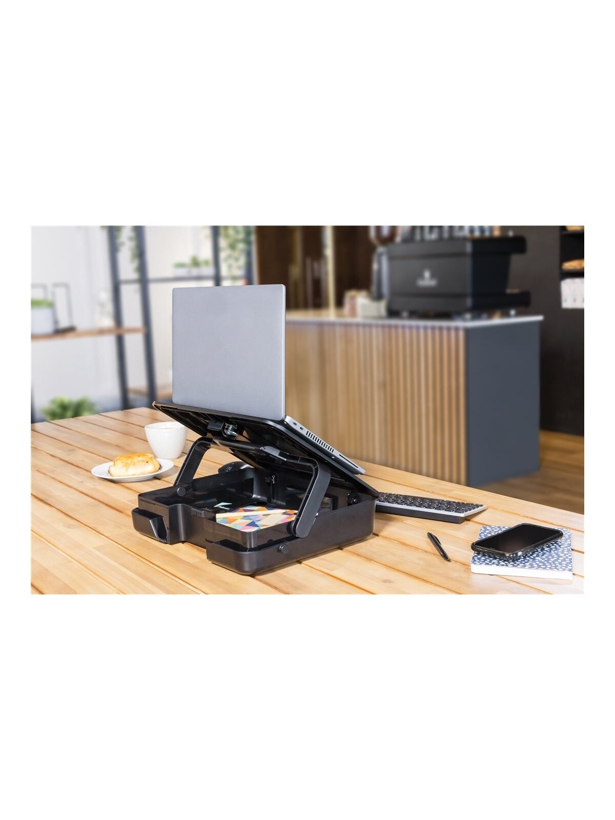 Fellowes | Breyta 2in1 Laptop Carry Case/Laptop Riser | Black | 384 x 308 x 89 mm 14