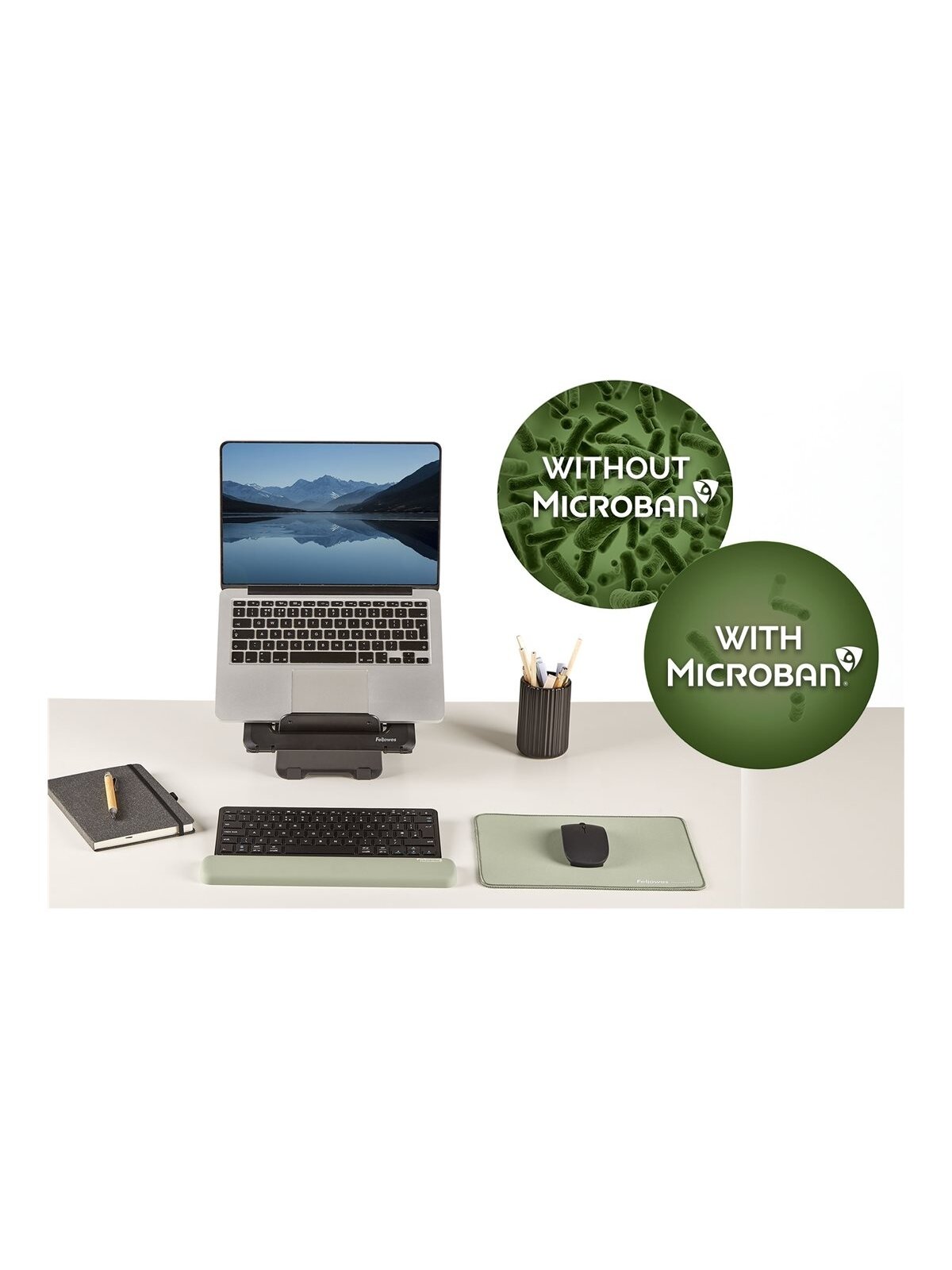 Fellowes | Breyta Compact Keyboard (TKL) Wrist Rest | Sage 2 Fellowes | Breyta Compact Keyboard (TKL) Wrist Rest | Sage 2