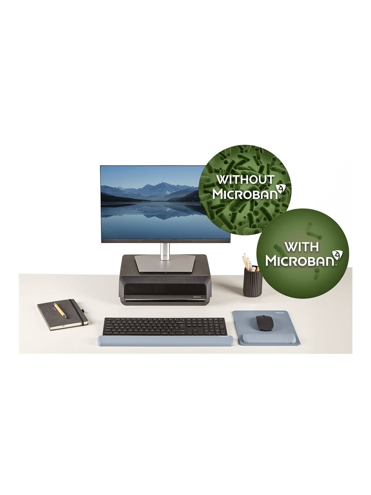 Fellowes | Breyta Keyboard Wrist Rest | Marine 4 Fellowes | Breyta Keyboard Wrist Rest | Marine 4