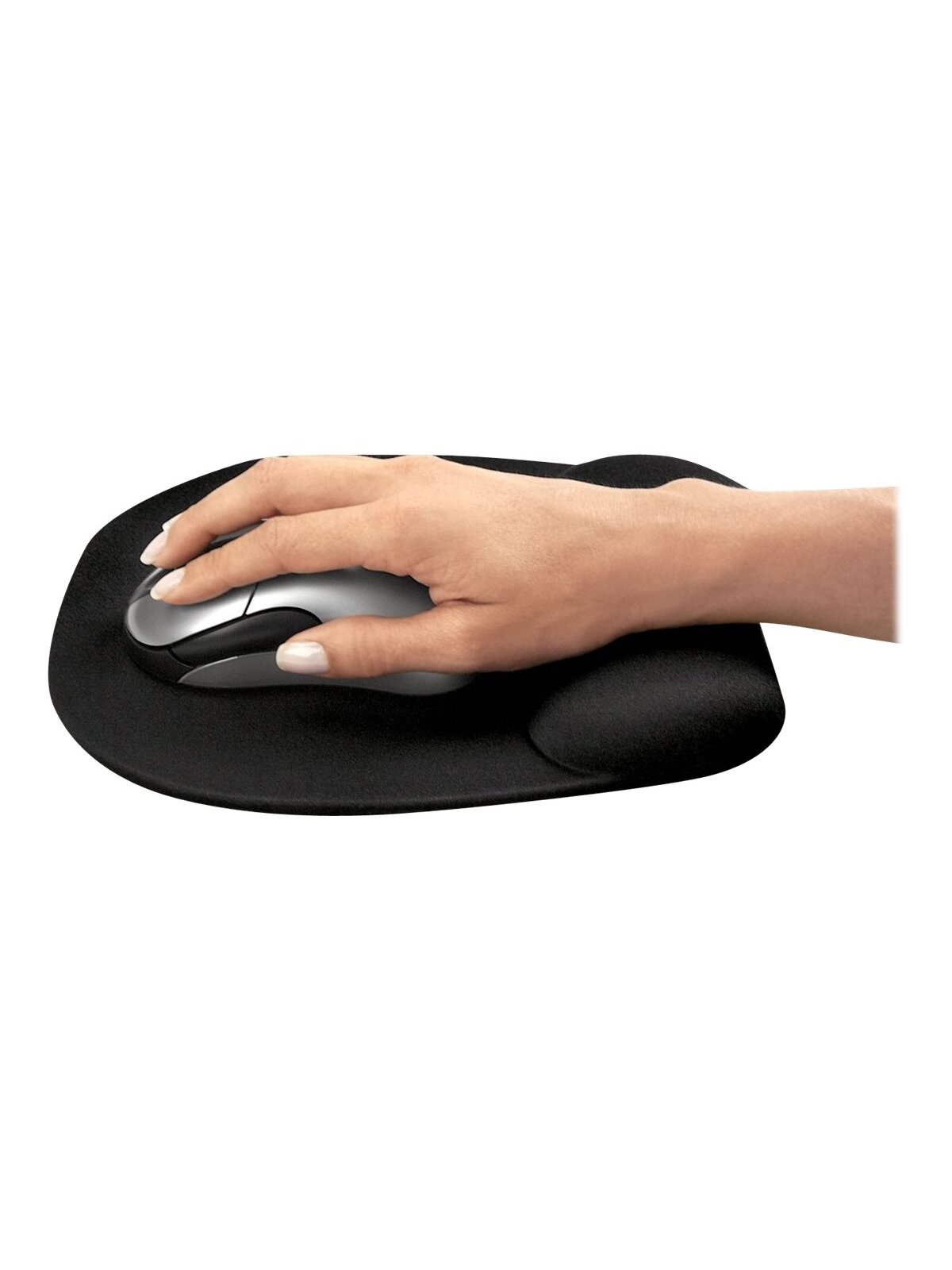 Fellowes | Mouse pad with wrist pillow | 202 x 235 x 25.4 mm | Black 2
