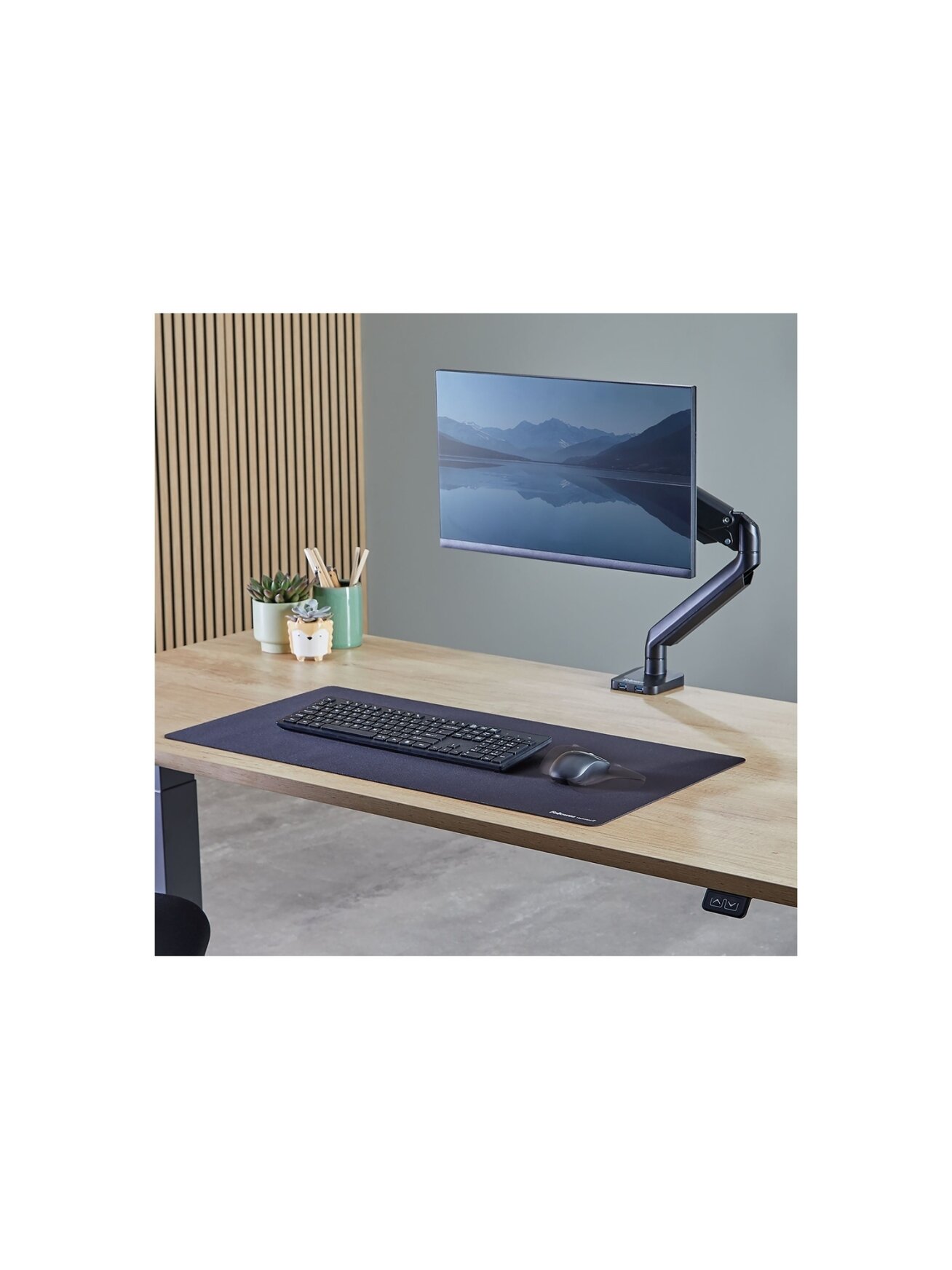 Fellowes Desk Mat | Breyta | 800 x 400 x 2.5 mm | Black 3