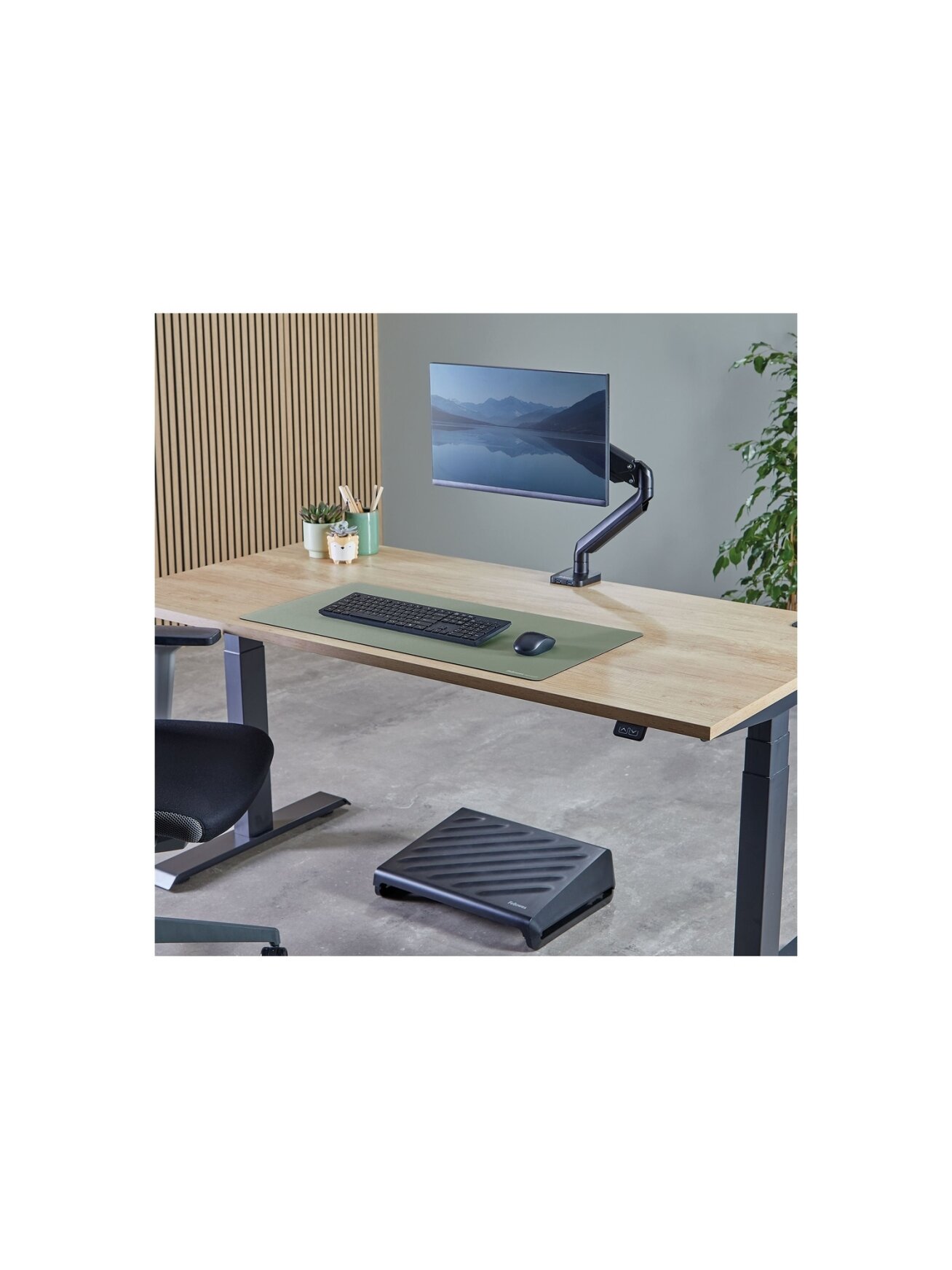 Fellowes Desk Mat | Breyta | 800 x 400 x 2.5 mm | Sage 3