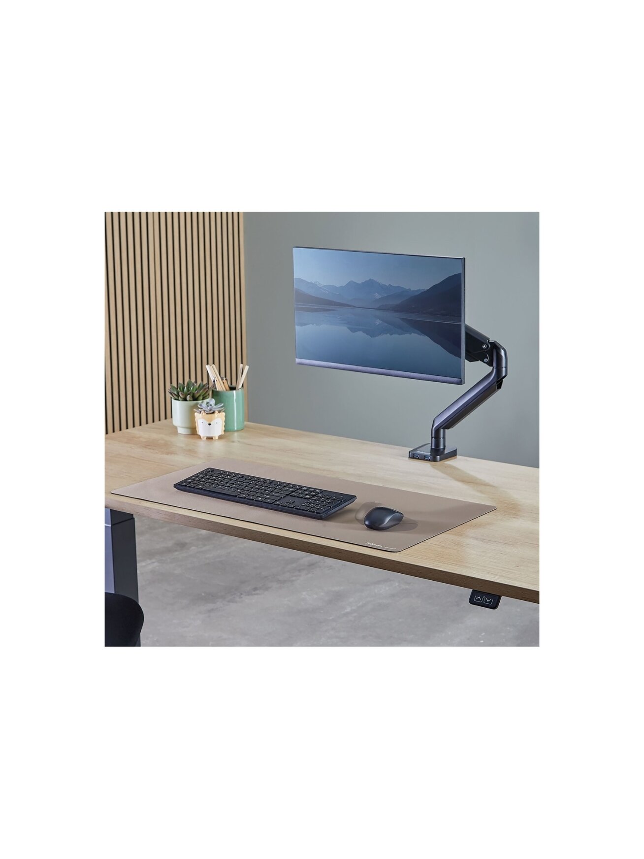 Fellowes Desk Mat | Breyta | 800 x 400 x 2.5 mm | Sand 4 Fellowes Desk Mat | Breyta | 800 x 400 x 2.5 mm | Sand 4
