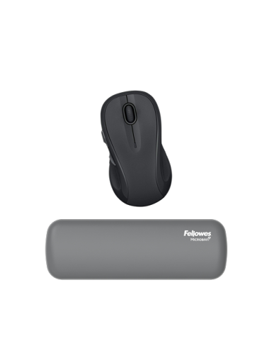 Fellowes | Breyta Palm Wrist Rest | Grey Fellowes | Breyta Palm Wrist Rest | Grey