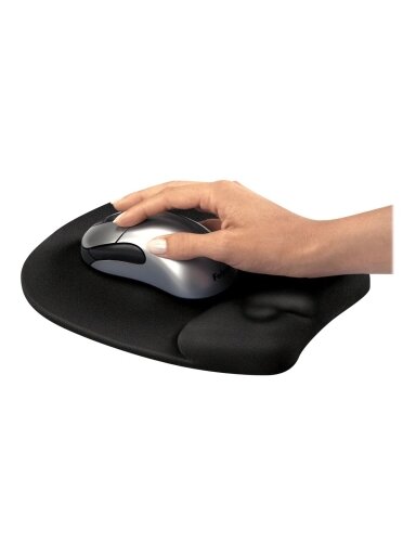 Fellowes | Mouse pad with wrist pillow | 202 x 235 x 25.4 mm | Black Fellowes | Mouse pad with wrist pillow | 202 x 235 x 25.4 mm | Black