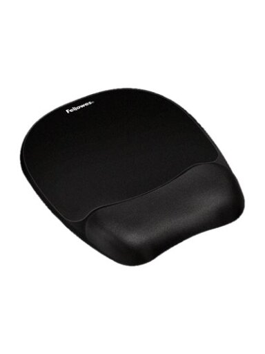 Fellowes | Mouse pad with wrist pillow | 202 x 235 x 25.4 mm | Black Fellowes | Mouse pad with wrist pillow | 202 x 235 x 25.4 mm | Black