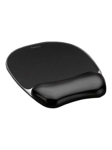 Fellowes | Mouse pad with wrist support CRYSTAL | Mouse pad with wrist pillow | 202 x 235 x 25 mm | Black Fellowes | Mouse pad with wrist support CRYSTAL | Mouse pad with wrist pillow | 202 x 235 x 25 mm | Black