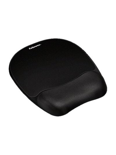 Fellowes | Mouse pad with wrist pillow | 202 x 235 x 25.4 mm | Black Fellowes | Mouse pad with wrist pillow | 202 x 235 x 25.4 mm | Black