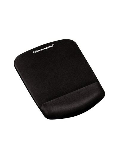 Fellowes | Mouse pad with wrist support PlushTouch | Mouse pad with wrist pillow | 238 x 184 x 25.4 mm | Black 1 Fellowes | Mouse pad with wrist support PlushTouch | Mouse pad with wrist pillow | 238 x 184 x 25.4 mm | Black 1