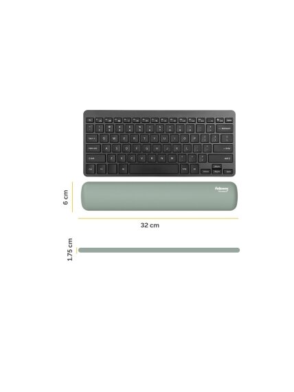 Fellowes | Breyta Compact Keyboard (TKL) Wrist Rest | Sage 1 Fellowes | Breyta Compact Keyboard (TKL) Wrist Rest | Sage 1