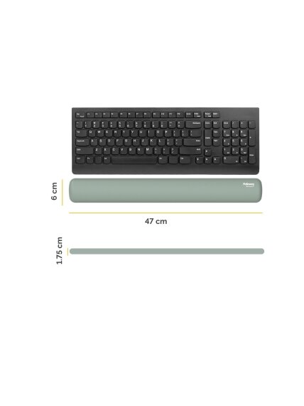 Fellowes | Breyta Keyboard Wrist Rest | Sage 1