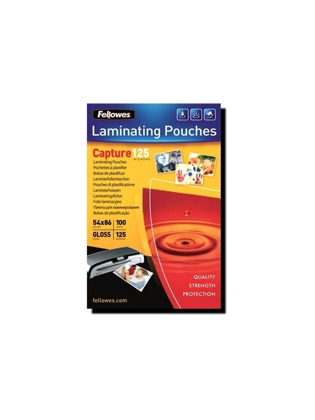 Fellowes | Laminating Pouch PREMIUM | A4 | Glossy | Thickness: 125 micron, Qty Per Pack: 100 pcs; Ideal for notices, craft materials, signage and frequently handled documents; Compatible with all laminator brands 5