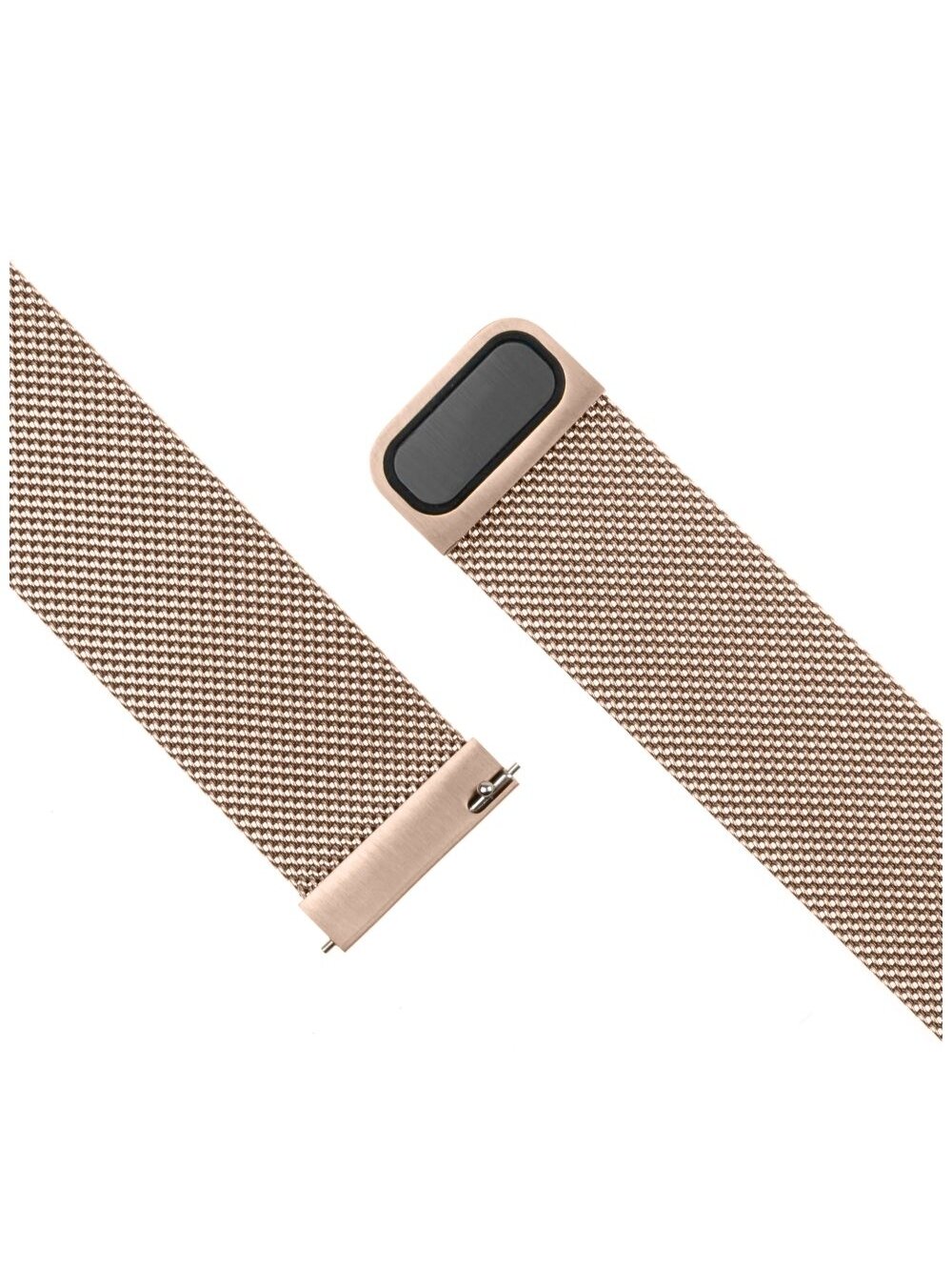 Fixed | Mesh Strap with Quick Release, 18mm, Stainless Steel Mesh Strap for Smartwatch | Gold 1