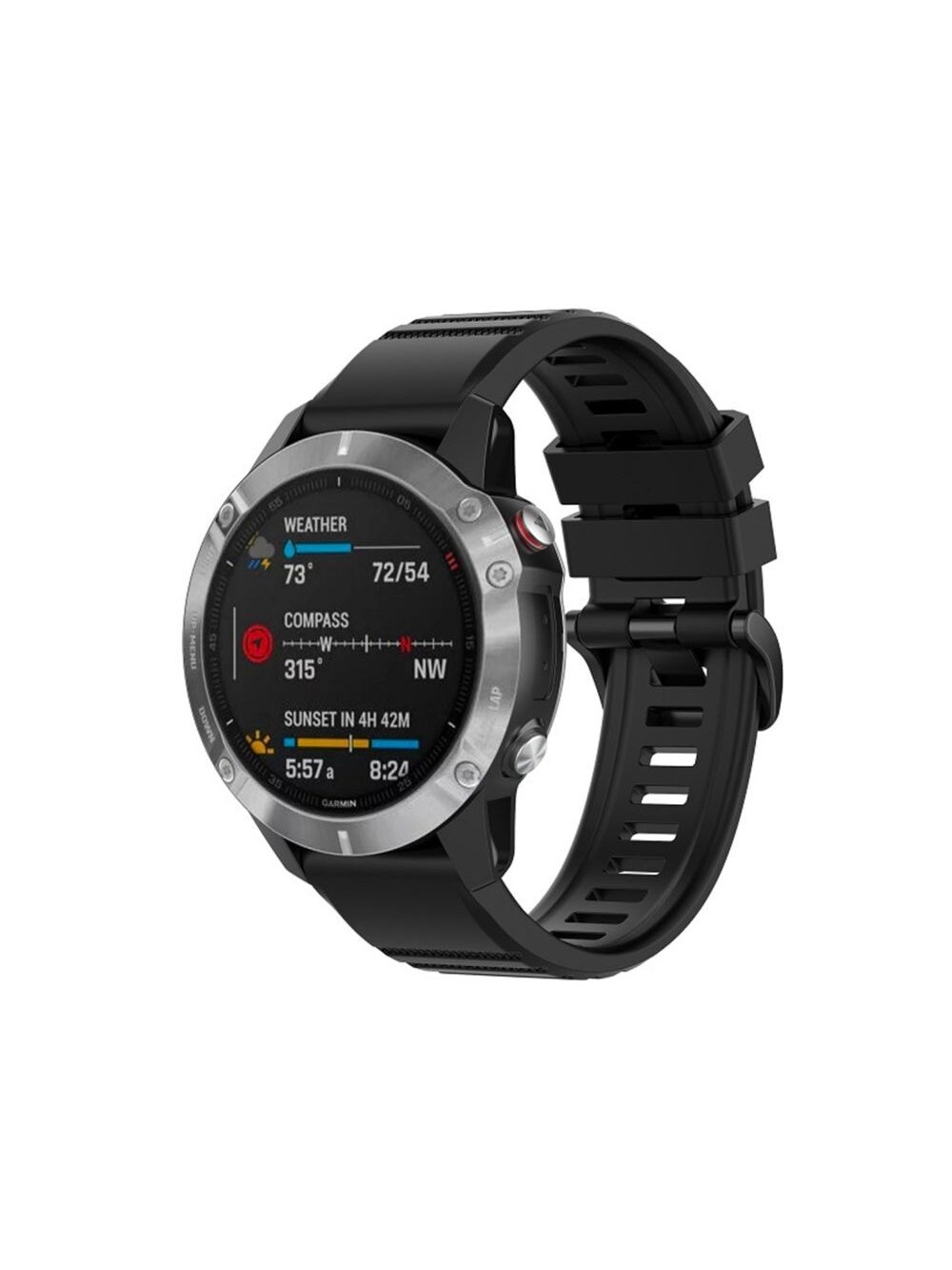Fixed | Silicone Strap for Garmin QuickFit 26mm | Black 2 Fixed | Silicone Strap for Garmin QuickFit 26mm | Black 2