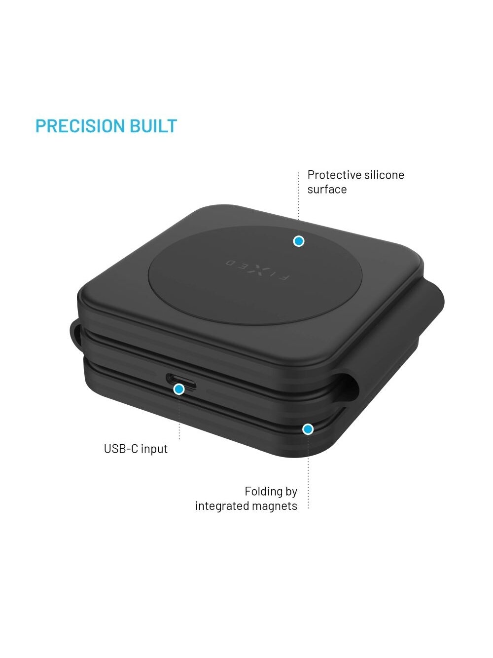 Fixed | Wireless Foldable Charger 3in1 Flex for Samsung | FIXFLE-SA-BK | Black 4