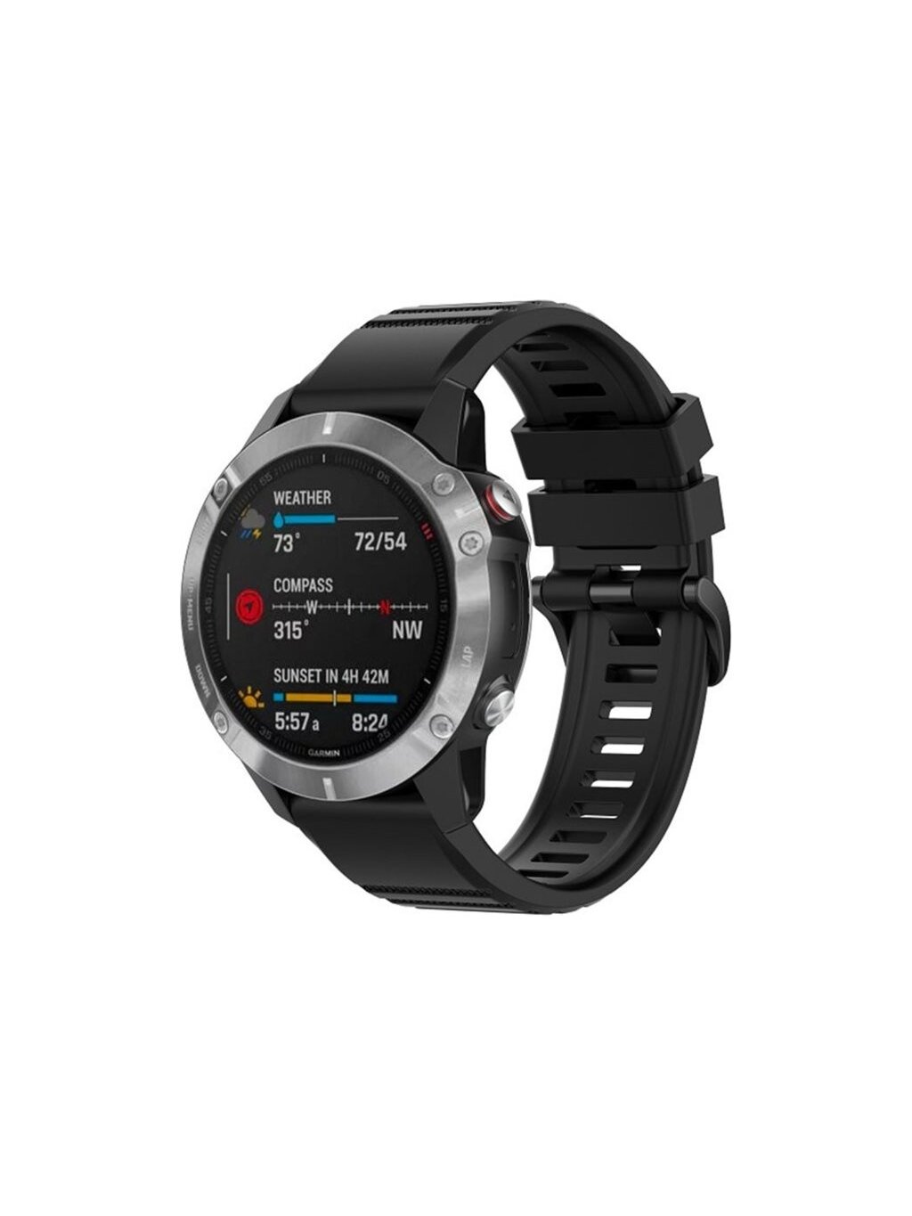 Fixed | Silicone Strap for Garmin QuickFit 26mm | Black