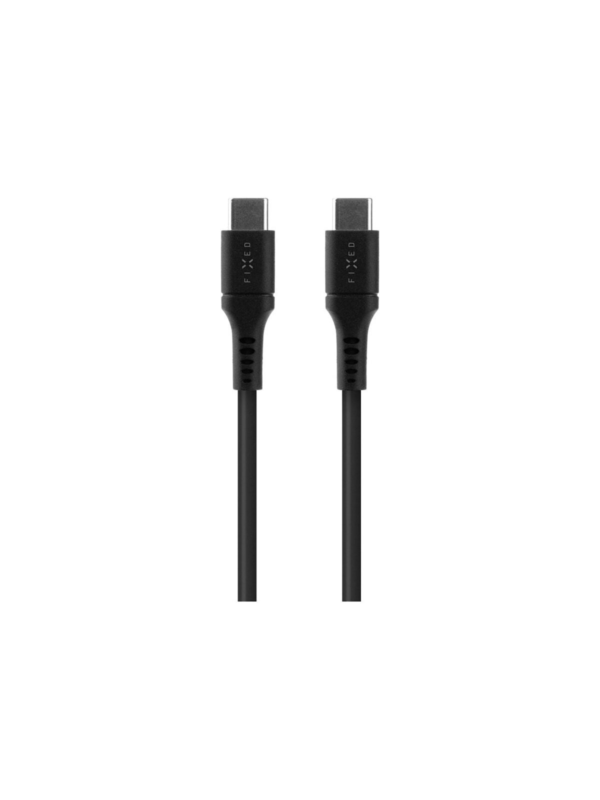 Fixed | Liquid Silicone Cable USB-C/USB-C, 1.2m, 60W | FIXDLS-CC12-BK Fixed | Liquid Silicone Cable USB-C/USB-C, 1.2m, 60W | FIXDLS-CC12-BK