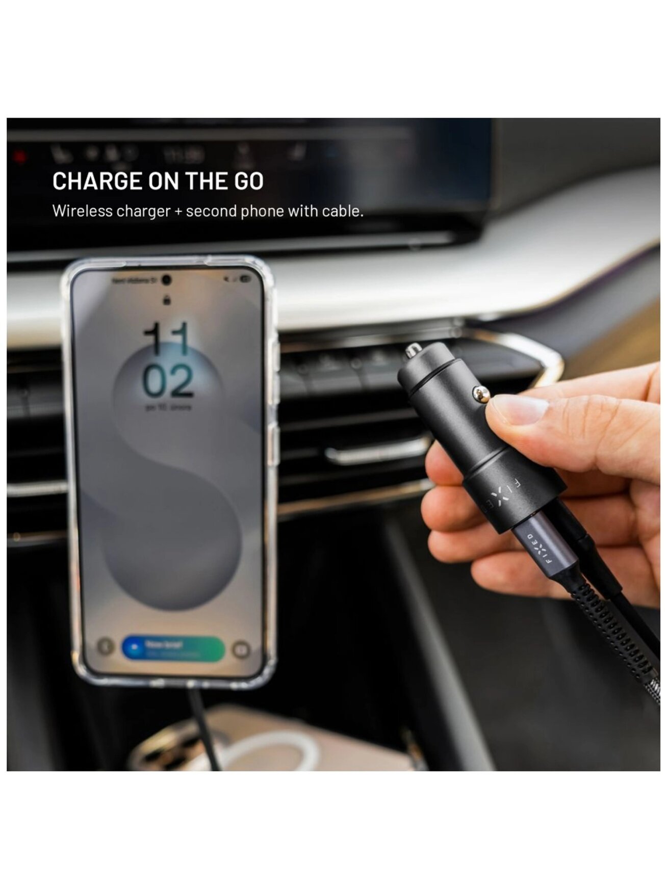 Fixed Dual USB-C Car Charger, 65W, PD 3.0 4 Fixed Dual USB-C Car Charger, 65W, PD 3.0 4