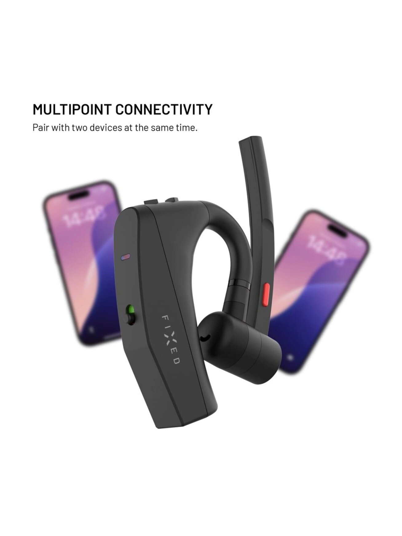 Fixed | Headset | Talk Pro | Bluetooth | Black 5