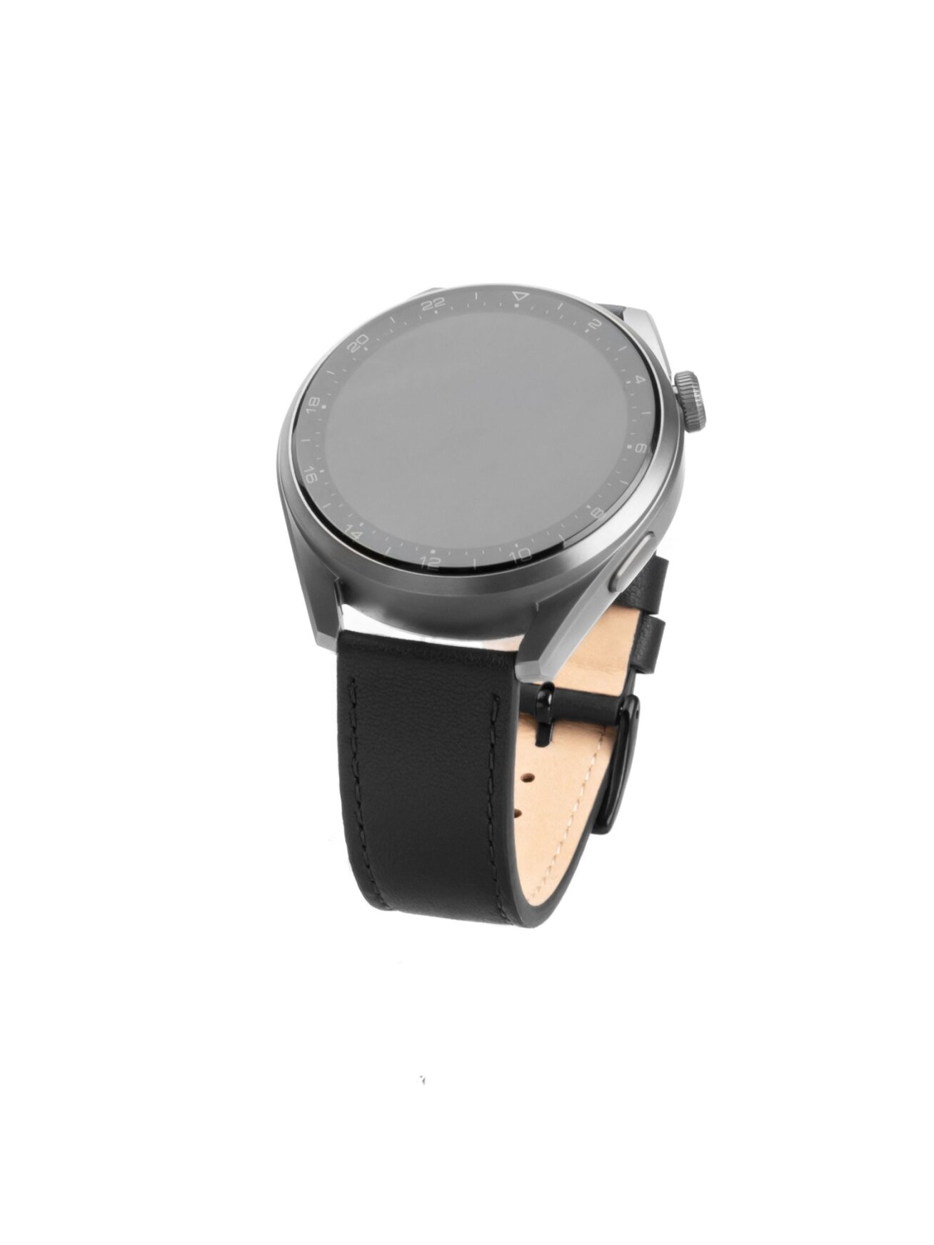Fixed | Leather Strap with Quick Release 22mm for Smartwatch | Black 2