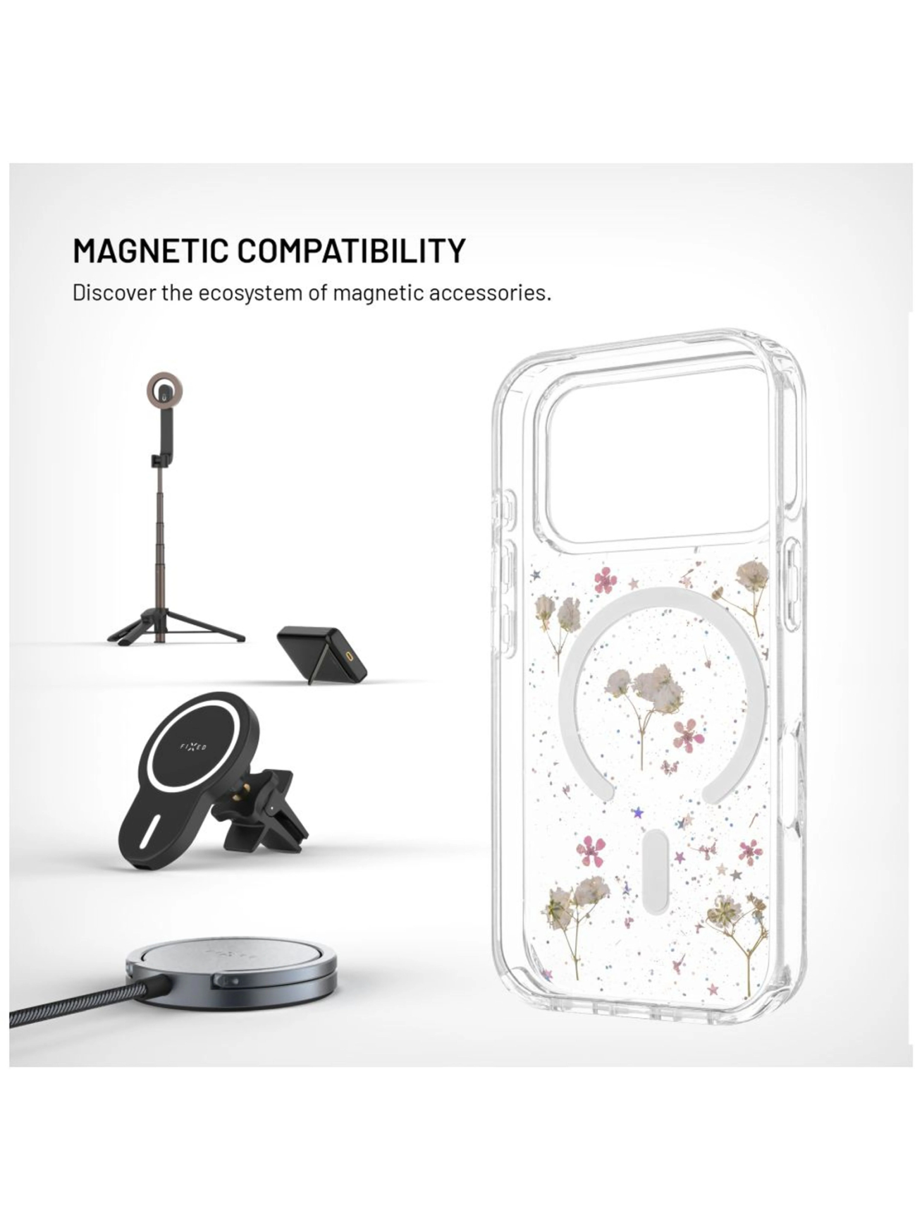 Fixed MagBloom | Back cover | Apple | iPhone 17 Pro | TPU | Blush Plum 2