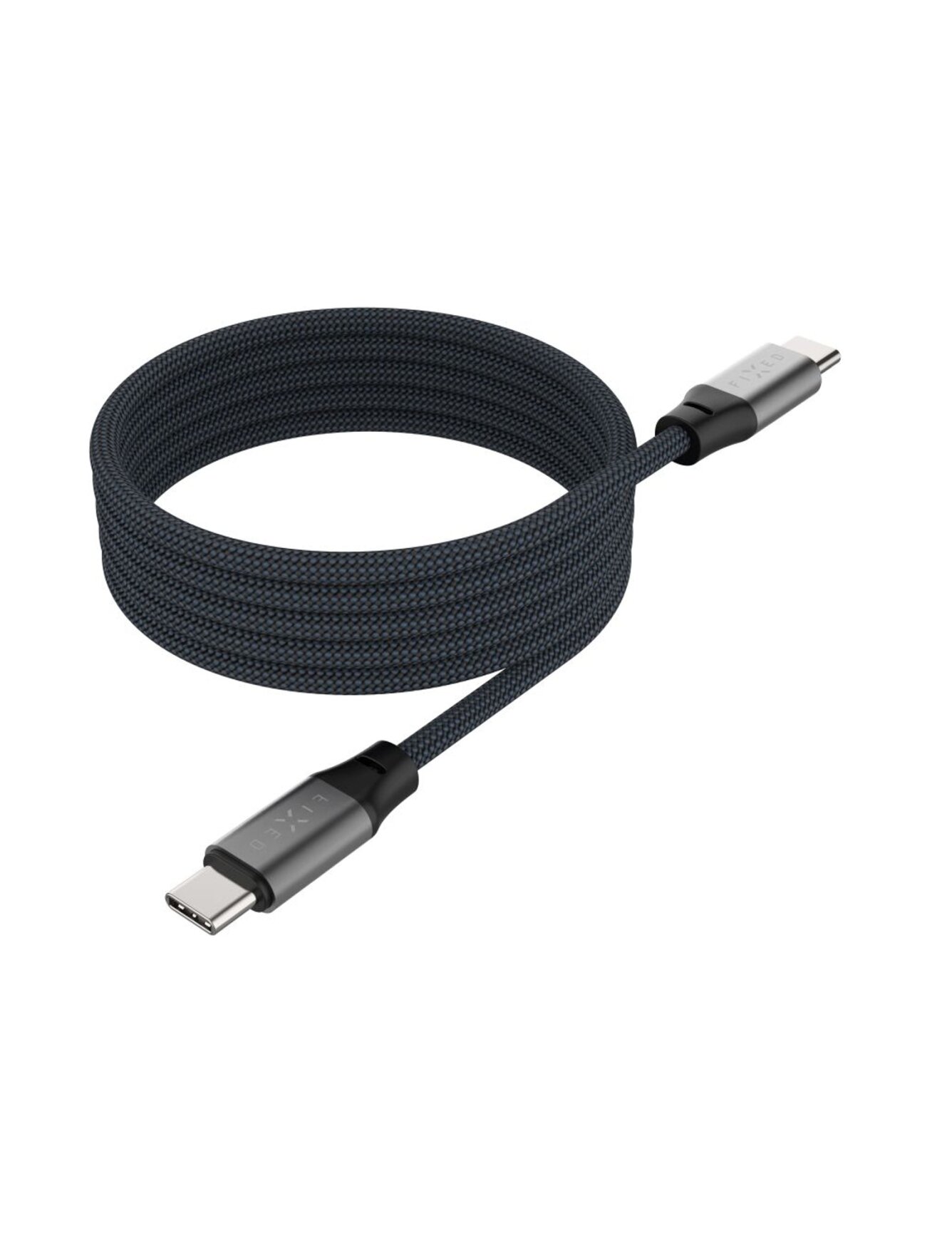 Fixed | Magnetic Braided Cable USB-C/USB-C, USB 2.0, Gray | FIXDBM-CC12-GR