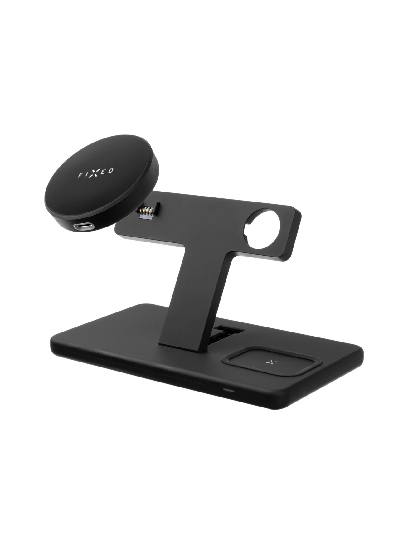 Fixed | MagPowerstation 3-in-1 wireless charging stand with MagSafe mount support | FIXMPOS-BK | Black