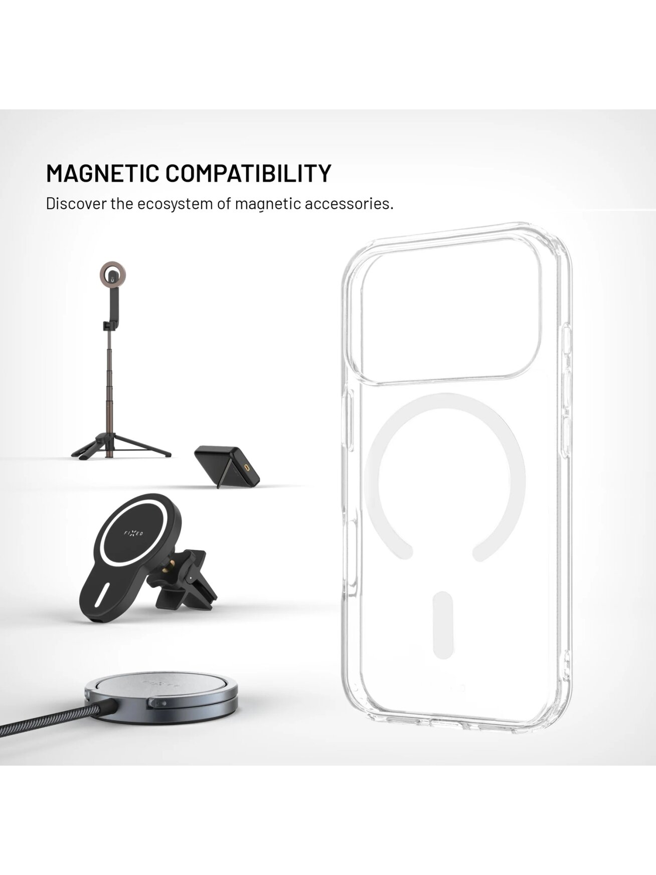 Fixed MagPure | Back cover | Xiaomi | 17 Ultra | TPU/PC | Clear 1
