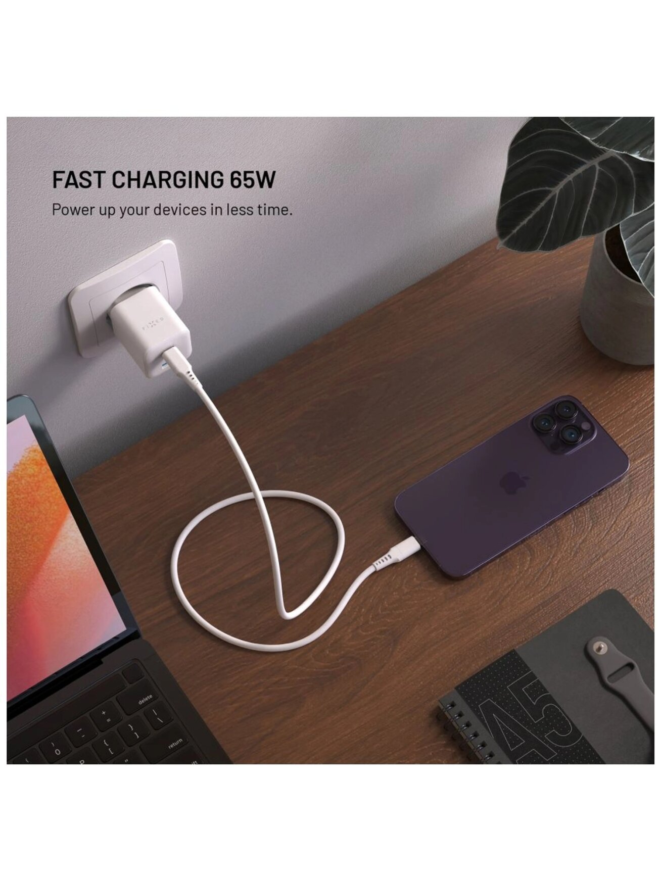 Fixed Mini 2x USB-C and USB GaN Charger 65W 2 Fixed Mini 2x USB-C and USB GaN Charger 65W 2