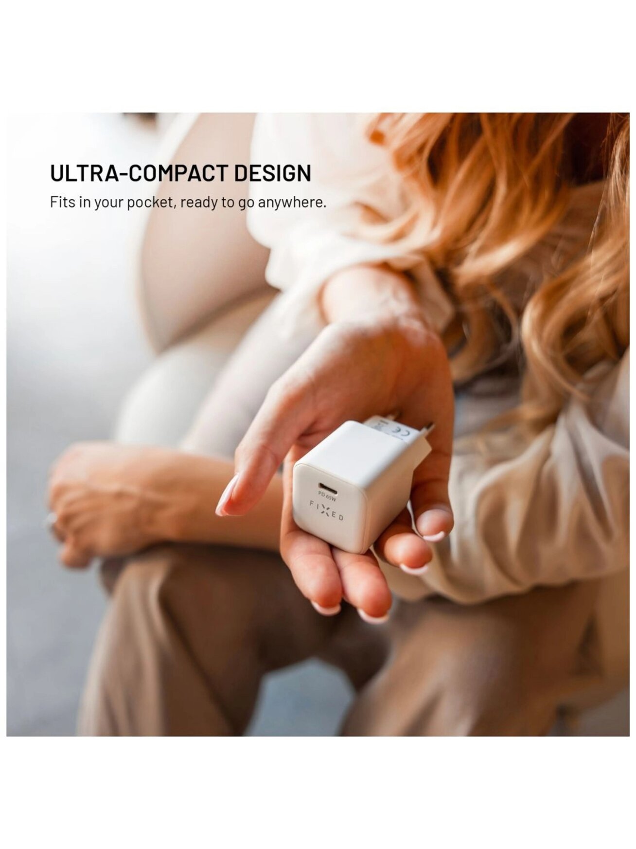 Fixed Mini GaN power adapter with USB-C output and PD support, 65W 3 Fixed Mini GaN power adapter with USB-C output and PD support, 65W 3