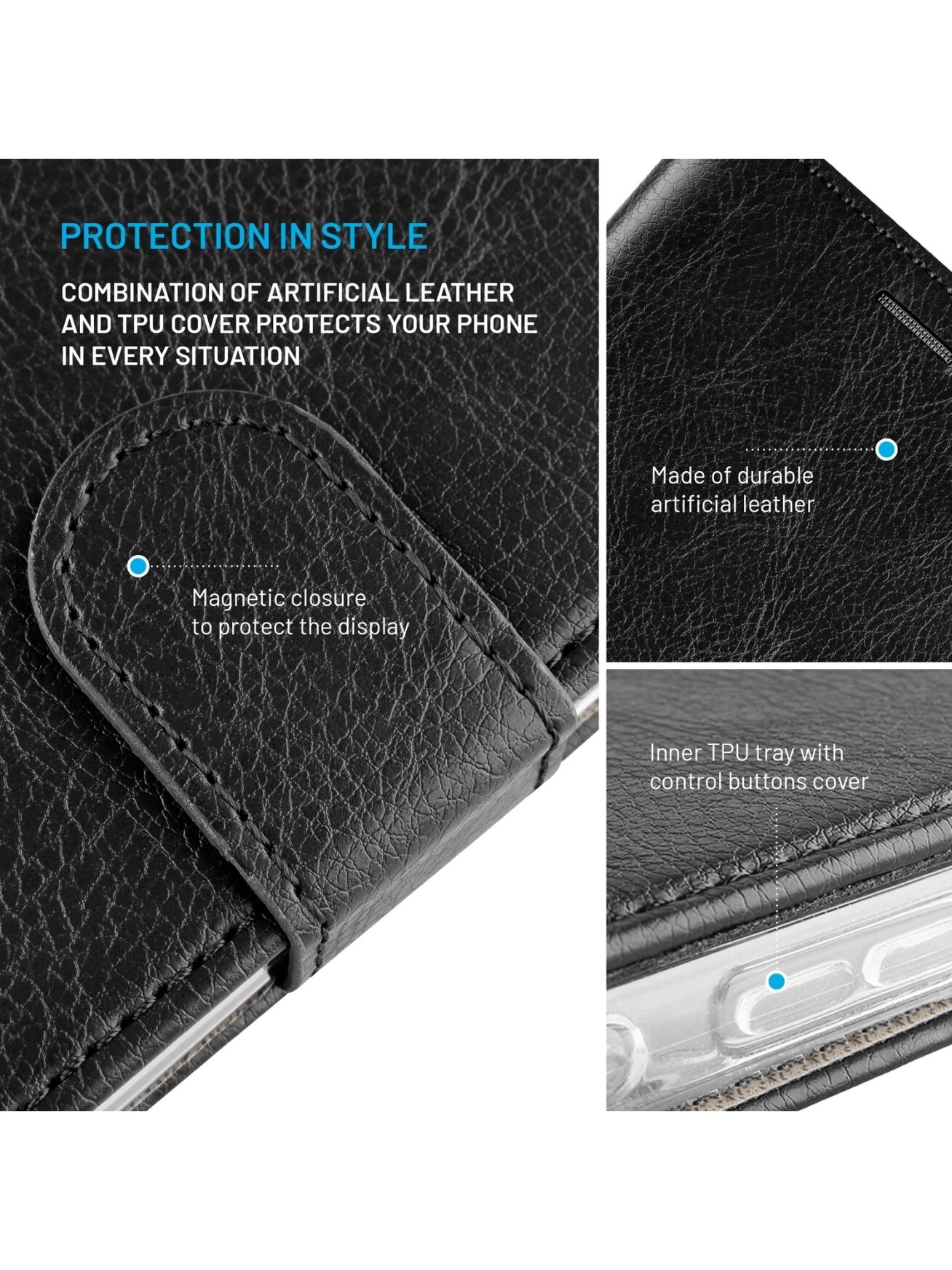Fixed Opus | Book Case | Samsung | Galaxy S26+ | Synthetic leather | Black 3 Fixed Opus | Book Case | Samsung | Galaxy S26+ | Synthetic leather | Black 3