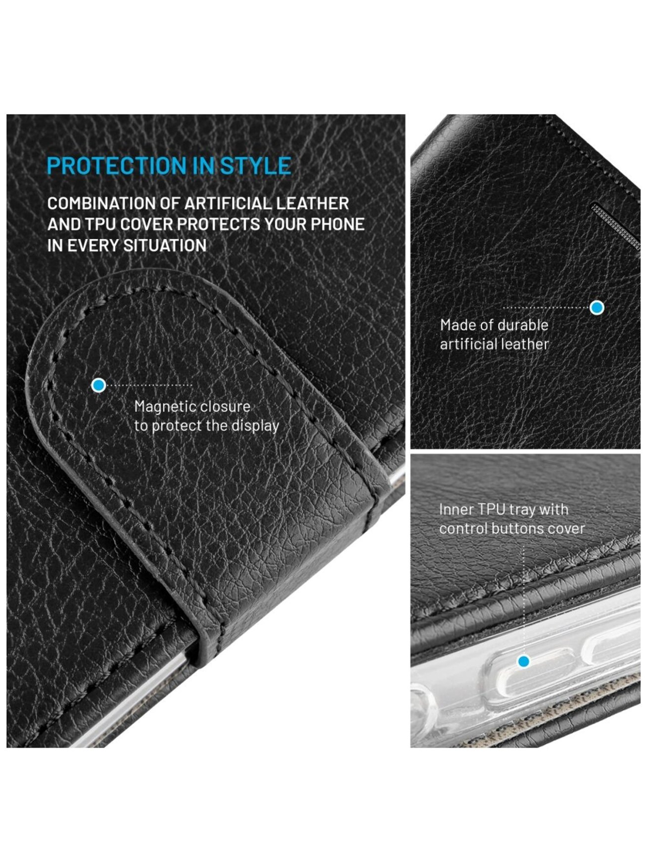 Fixed Opus | Book Case | Xiaomi | Redmi 15C 4G/5G | Leather | Black 2