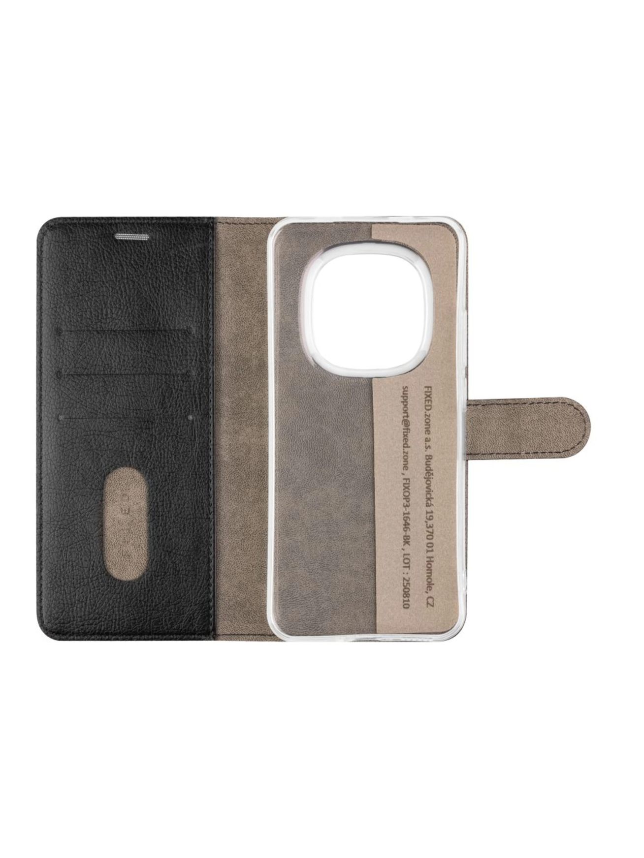Fixed Opus | Book Case | Xiaomi | Redmi Note 15 Pro 5G | Leather | Black 1
