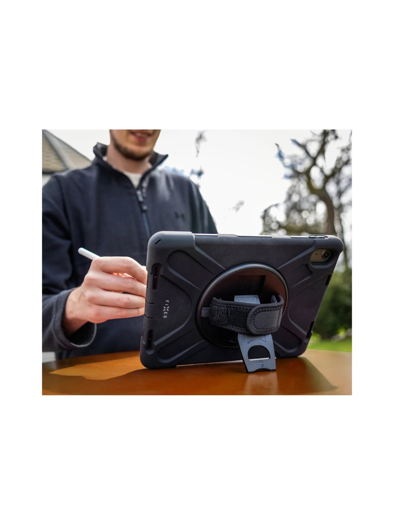 Fixed Rugged Tab Case | Apple | iPAD 10.9"/11" | Silicone/Polycarbonate | Black 6