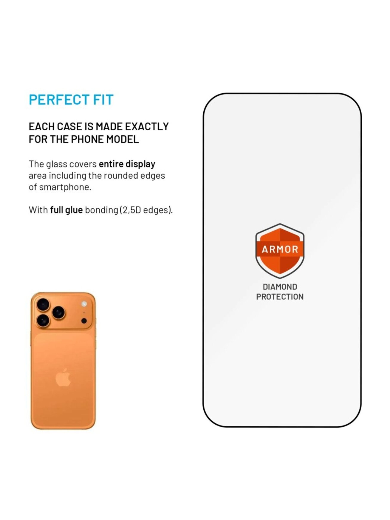 Fixed Screen protector | Apple | iPhone 17 Pro Max | Tempered glass | Black | Armor with Anti-dust applicator and AR layer 2 Fixed Screen protector | Apple | iPhone 17 Pro Max | Tempered glass | Black | Armor with Anti-dust applicator and AR layer 2