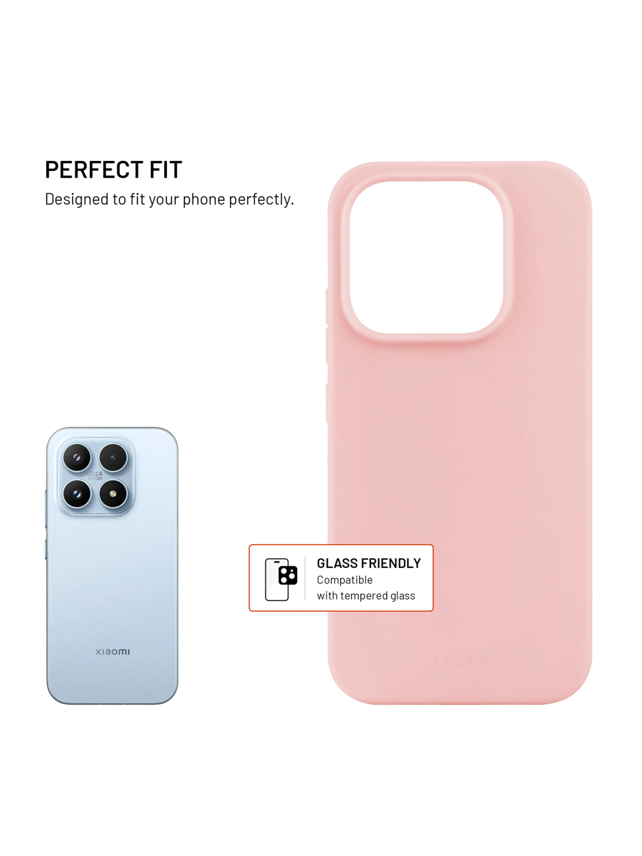 Fixed Story | Back cover | Xiaomi | 17 | Rubberized | Pink 1