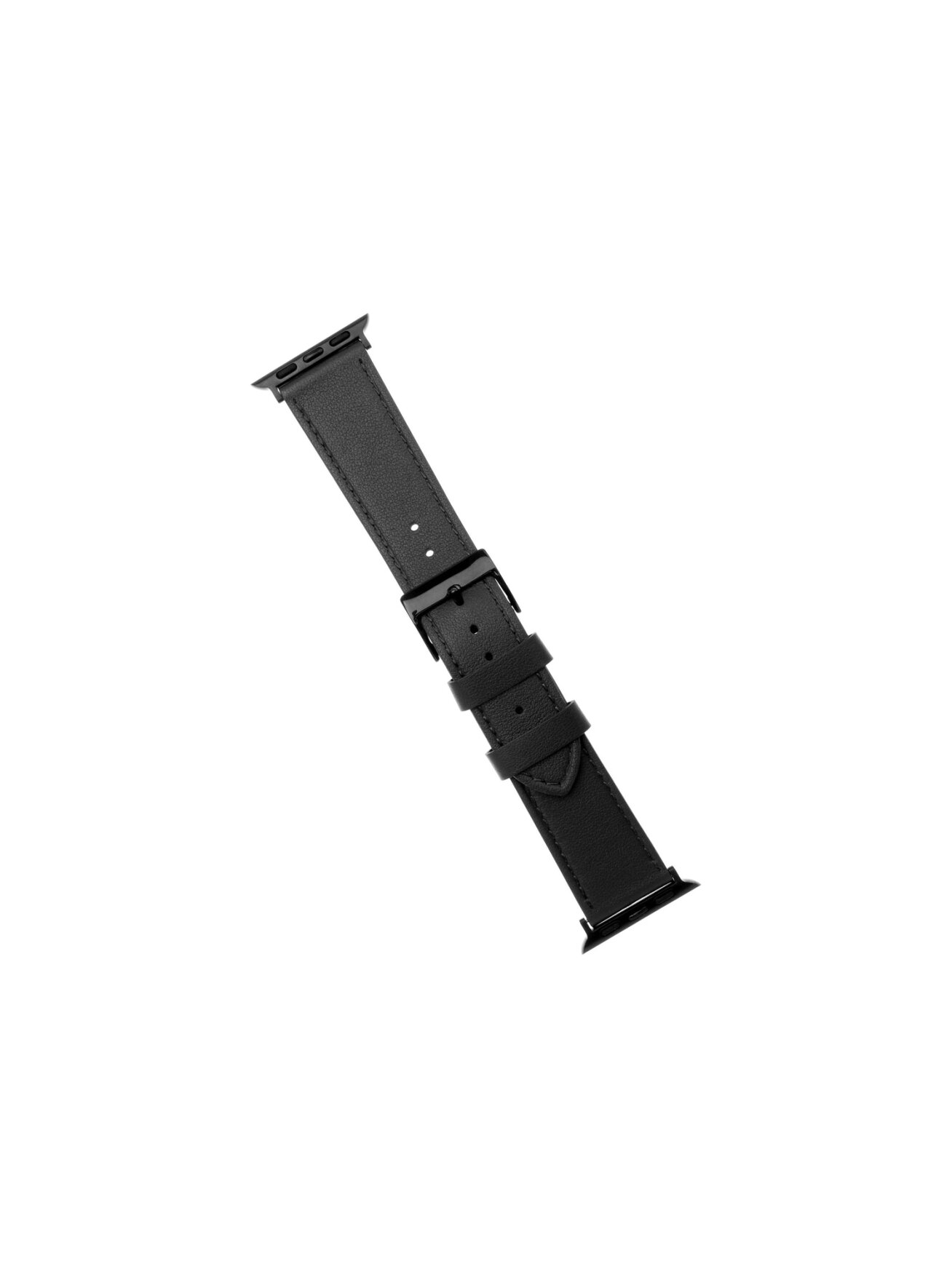 Fixed | Strap for Apple Watch 42/44/45/46/49mm | Black | Leather Fixed | Strap for Apple Watch 42/44/45/46/49mm | Black | Leather
