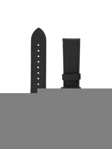 Fixed | Leather Strap with Quick Release 20mm for Smartwatch | Black Fixed | Leather Strap with Quick Release 20mm for Smartwatch | Black