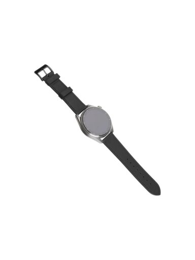 Fixed | Leather Strap with Quick Release 20mm for Smartwatch | Black Fixed | Leather Strap with Quick Release 20mm for Smartwatch | Black