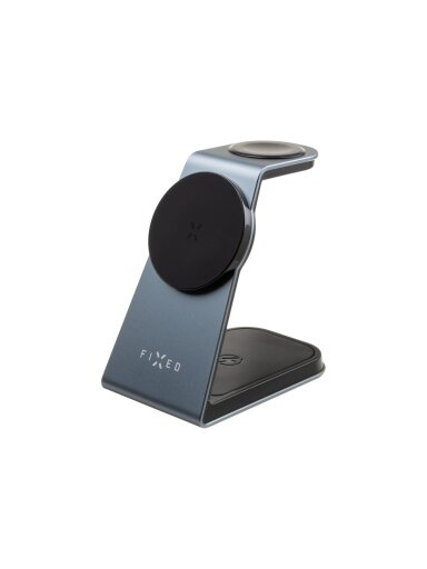 Fixed | MagPowerstation ALU stand with wireless charging 3 in 1 | FIXMPOS-AL-GR Fixed | MagPowerstation ALU stand with wireless charging 3 in 1 | FIXMPOS-AL-GR