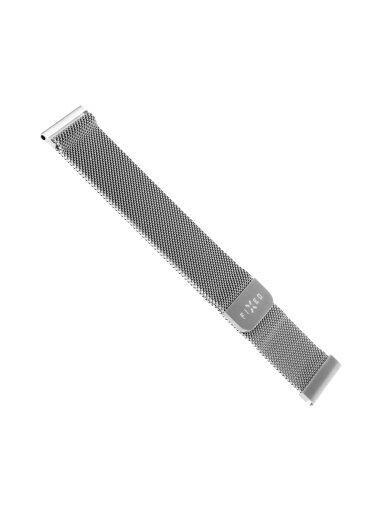 Fixed | Mesh Strap with Quick Release 22mm for Smartwatch | Silver Fixed | Mesh Strap with Quick Release 22mm for Smartwatch | Silver