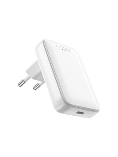 FIXED Slim USB-C Travel Charger, GaN, PD support, 30W, White | Fixed FIXED Slim USB-C Travel Charger, GaN, PD support, 30W, White | Fixed