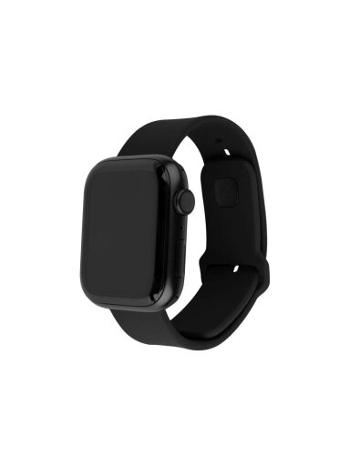 Fixed | Sporty Strap Set for Apple Watch 42/44/45mm | 170-235 mm | Black | Silicone Fixed | Sporty Strap Set for Apple Watch 42/44/45mm | 170-235 mm | Black | Silicone