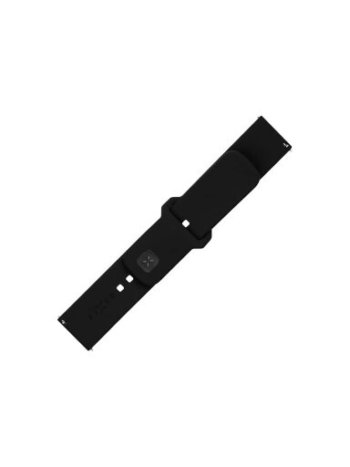 Fixed | Sporty Strap Set with Quick Release 22mm for smartwatch | 160-235 mm | Black | Silicone Fixed | Sporty Strap Set with Quick Release 22mm for smartwatch | 160-235 mm | Black | Silicone
