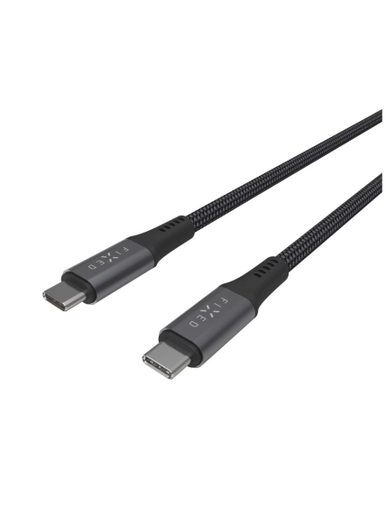 Fixed Braided Cable USB-C/USB-C, 2m, USB4 gen2 20Gbps, 4K 60Hz, 240W | FIXDBP-CC2-GR 1 Fixed Braided Cable USB-C/USB-C, 2m, USB4 gen2 20Gbps, 4K 60Hz, 240W | FIXDBP-CC2-GR 1